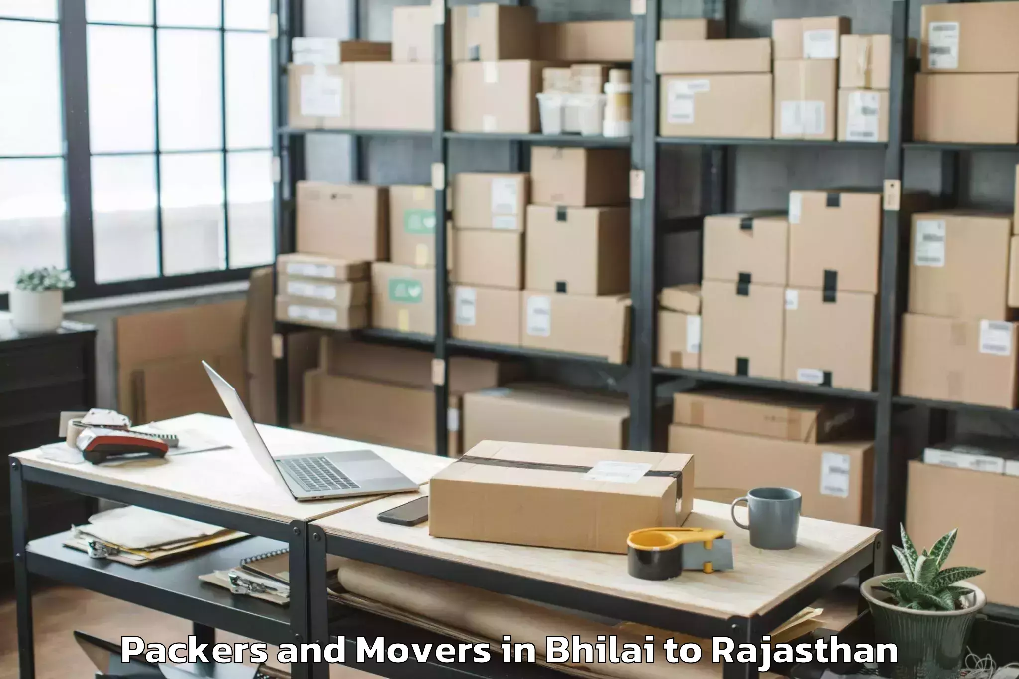 Get Bhilai to Opjs University Churu Packers And Movers